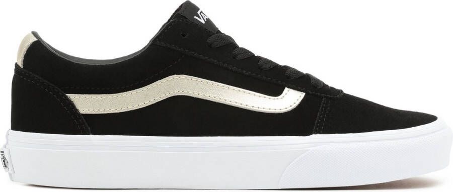 Vans Dames Wm Ward Suede Metalic Black Gold ZWART