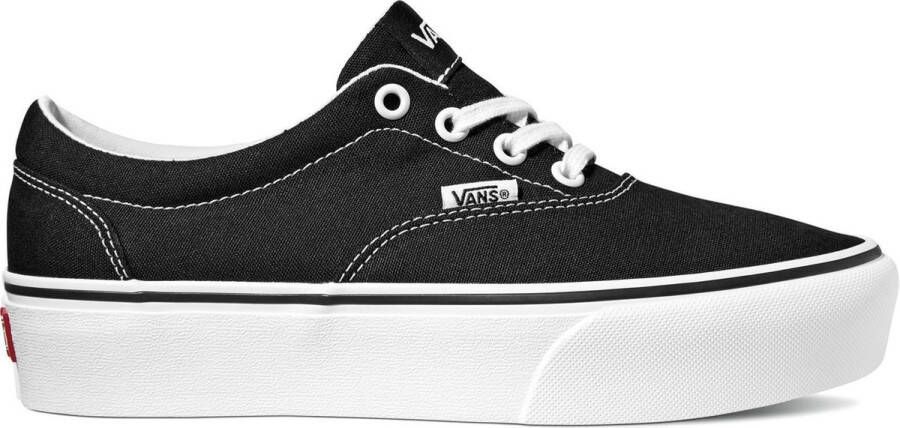 Vans Doheny Platform Canvas Dames Sneakers Black White