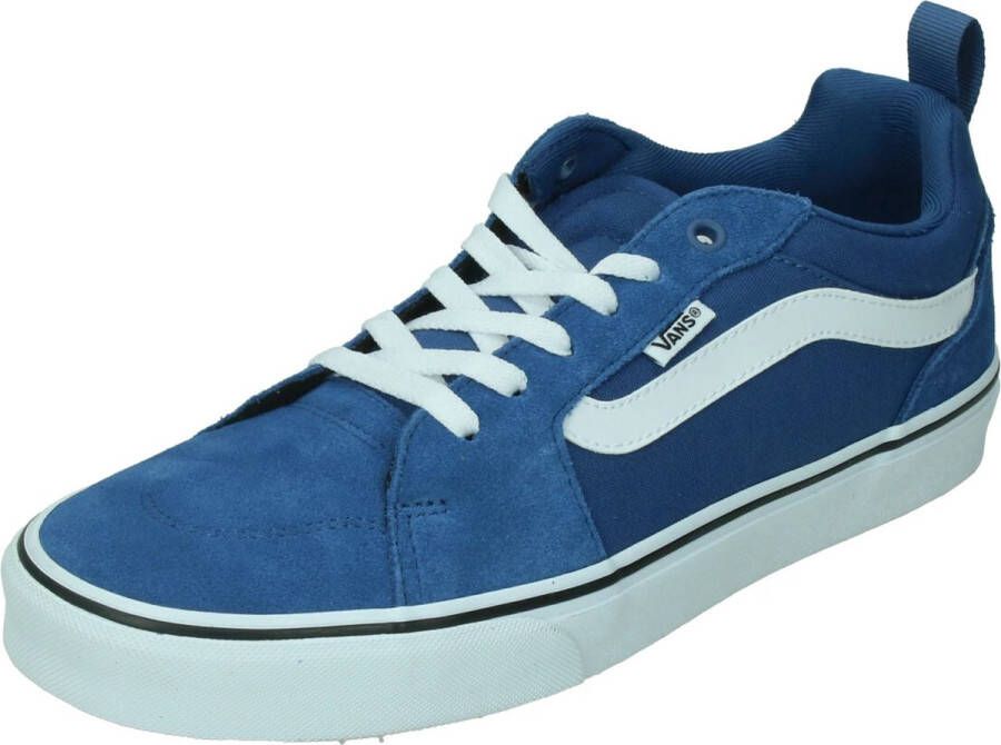 Vans Blauwe Kinderschoenen Platte Vetersneakers Blauw Heren