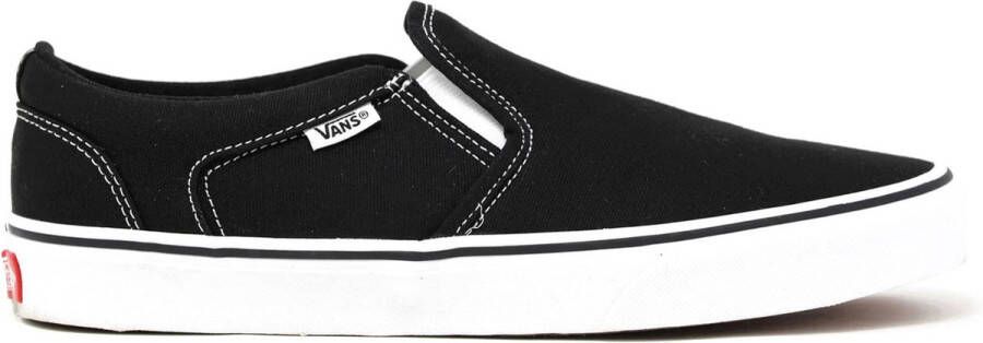 Vans Asher Canvas Heren Sneakers Black White