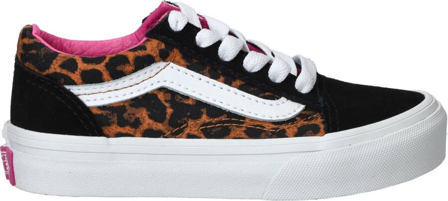 Vans Old Skool Leopard Pop Sneakers Meisjes Zwart