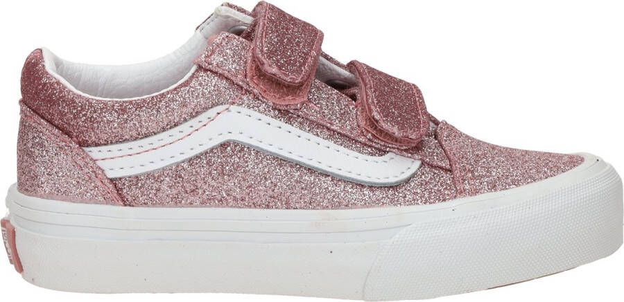 Vans Old Skool V Glitter Sneakers Meisjes Roze