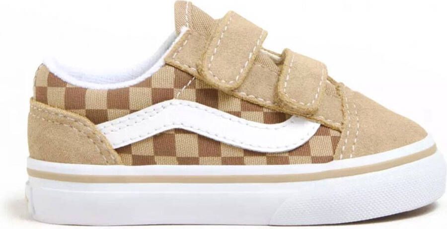 Vans Old Skool V Neutral Checkerboard BROWN TRUE WHITE