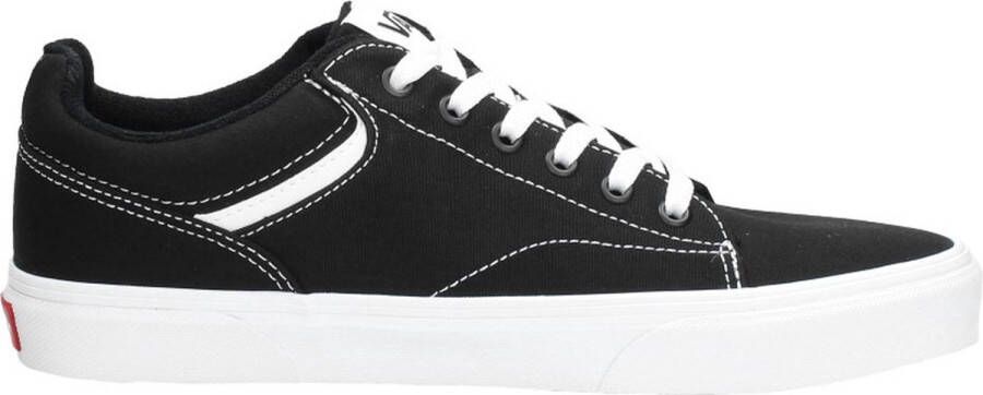 Vans Zwarte textielsneaker met verharde hiel Black Heren