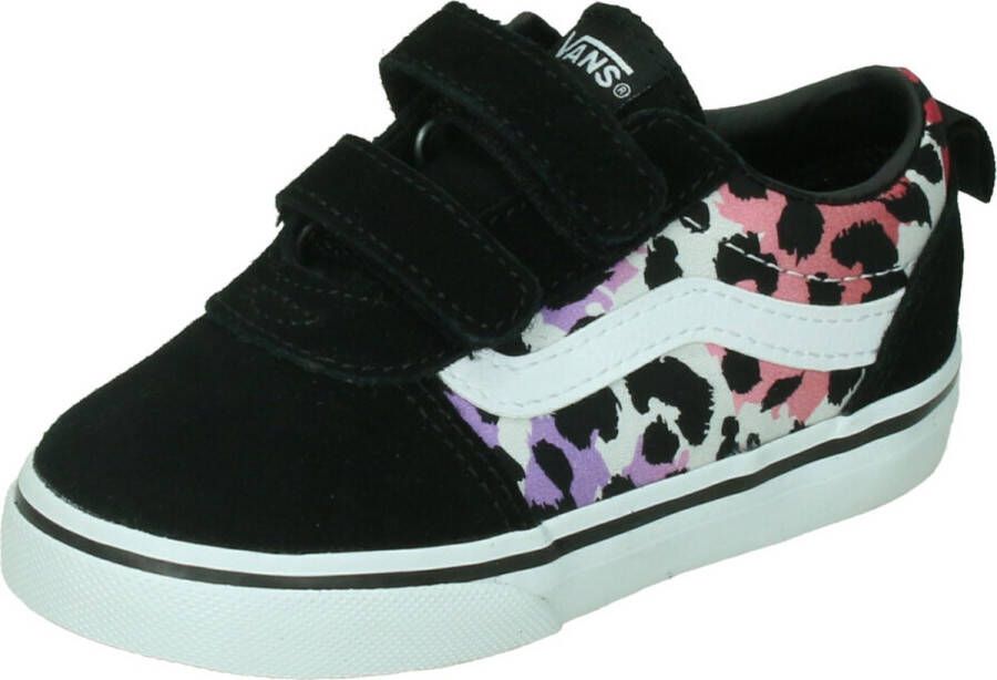 Vans Ward V sneakers zwart wit roze Meisjes Canvas Dierenprint 21 - Foto 1