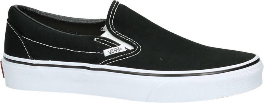 Vans Classic Slip-On Zwart Wit Dames en Heren Sneaker- VN000EYEBLK