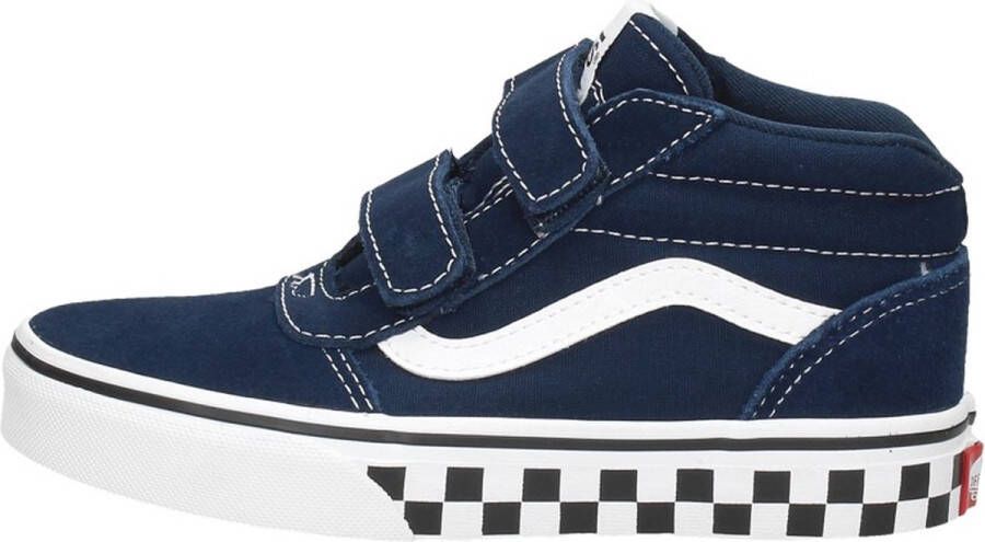 Vans ward mid v sneakers blauw kinderen