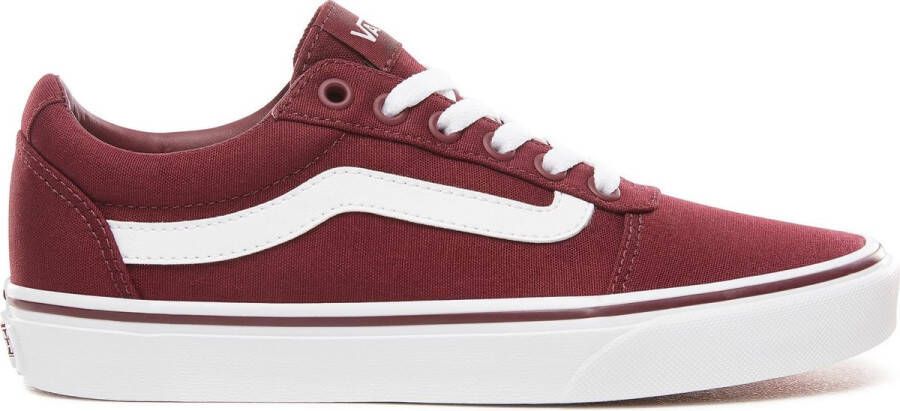 Vans Ward Canvas Dames Sneakers Burgundy