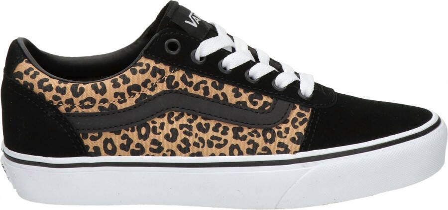 Vans Ward Cheetah Sneakers zwart Canvas Dames