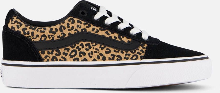 Vans Ward Cheetah Sneakers zwart Canvas Dames