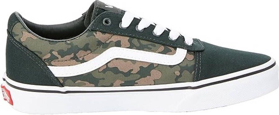 Vans Ward Junior Sneakers Army Camo Groen Kinderschoenen