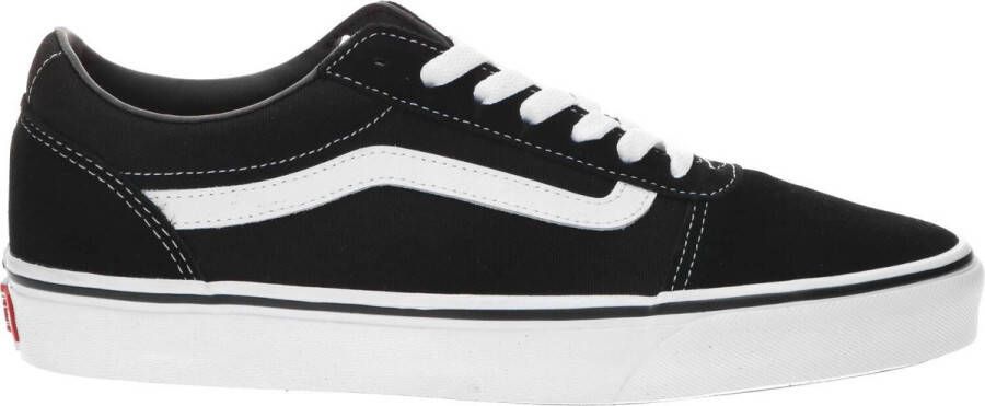 Vans Ward Suede Canvas Heren Sneakers Black White