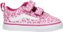 Vans Ward V Animal Pop Klittenband Sneaker Meisjes Roze Maat - Thumbnail 1