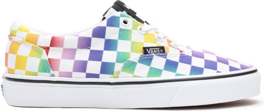 Vans WM Doheny Dames Sneakers Rainbow Check Black White - Foto 1