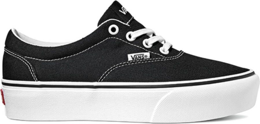 Vans Doheny Platform Canvas Dames Sneakers Black White