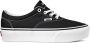 Vans Doheny Platform Canvas Dames Sneakers Black White - Thumbnail 1