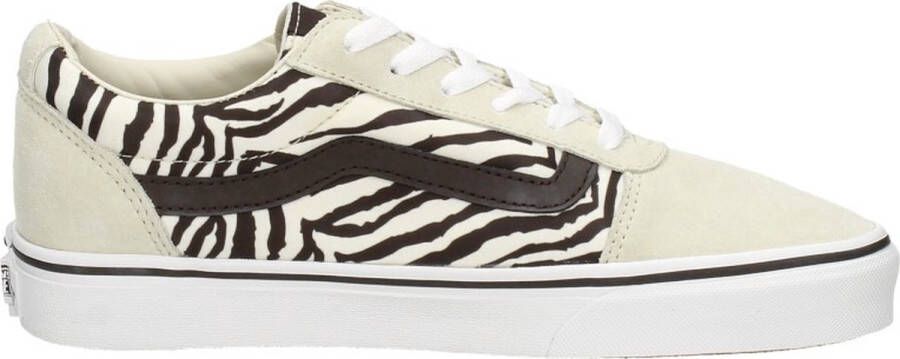 Vans Beige Polyester Sneaker met Veters en Logo Multicolor