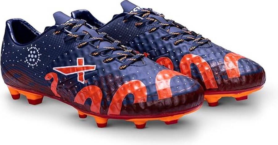 Vector X Venom Voetbalschoen Navy Maroon & Oranje 7 40 EU Voor Heren & Jongens Materiaal: Lichtgewicht Duurzaam en Comfortabele Pasvorm