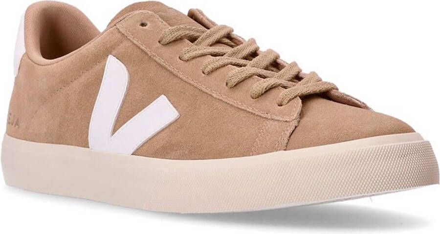 Veja Cp0302963B beige suède veldlogo sneakers Beige