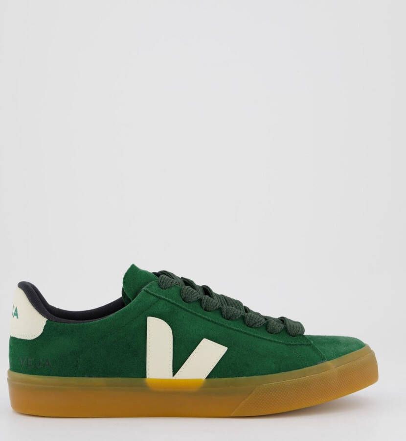 Veja Campo sneaker van suède met leren details