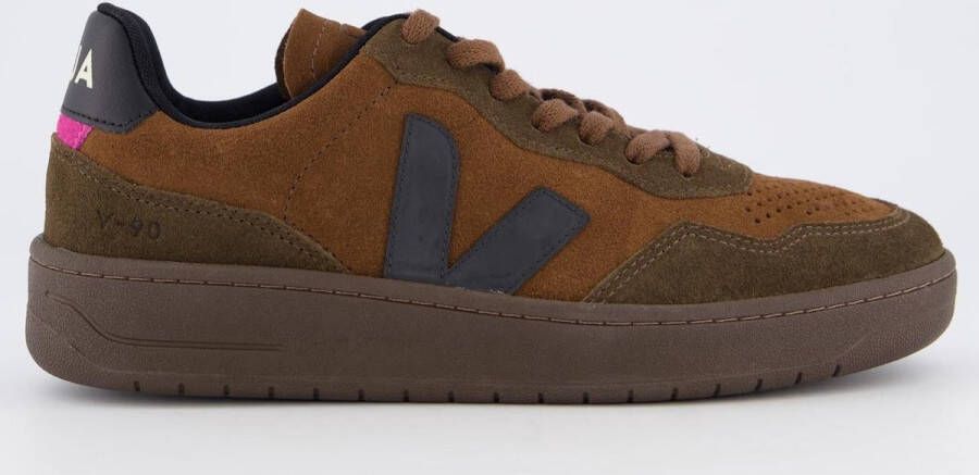 Veja Ethical Suède Sneakers Walnoot Zwart Brown