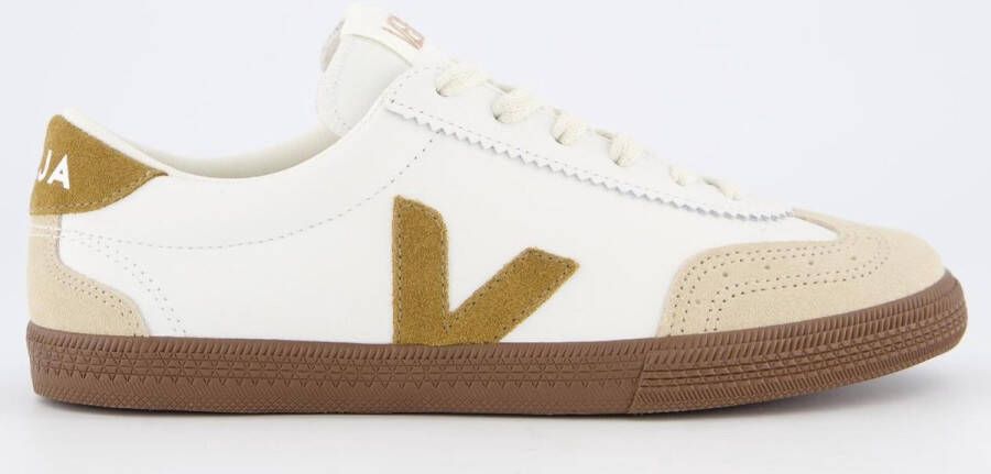 Veja Volley sneaker van leer met suède details