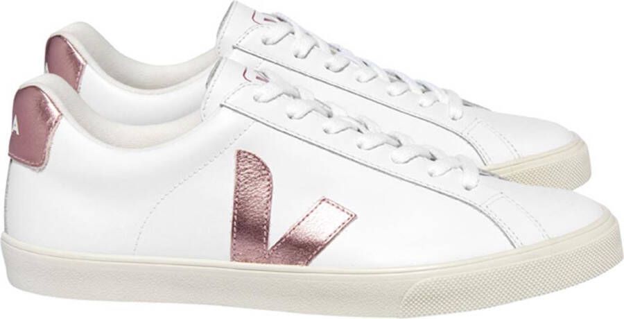 Veja Eenvoudige Vetersluiting Sneakers White Dames