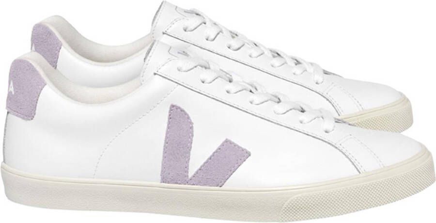 Veja Eenvoudige Vetersluiting Sneakers White Dames