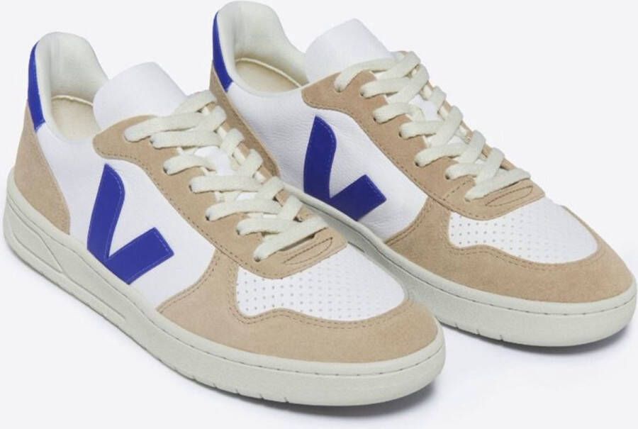 VEJA V-10 | extra white paros sahara Wit Leer Lage sneakers Unisex