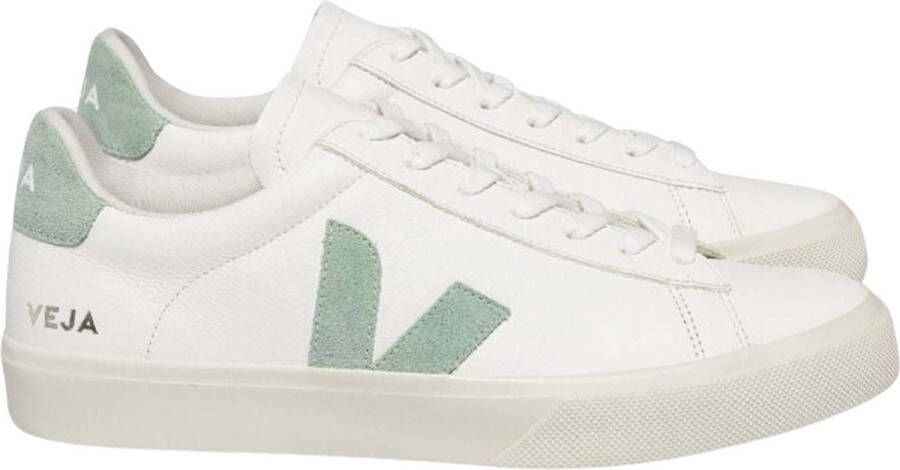 Veja Schoenen Creme Leer Campo chromefree leather sneakers creme