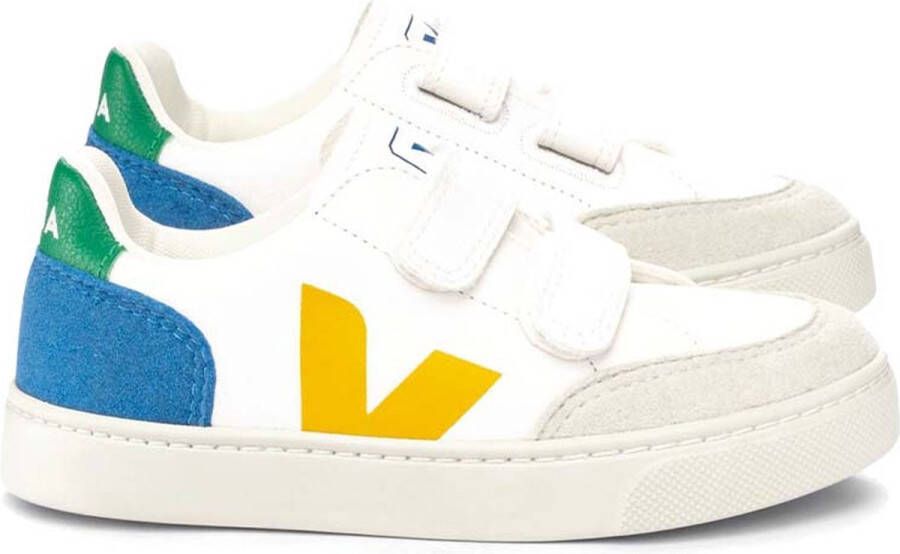 Veja V-12 sneaker van leer met suède details