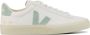 Veja Sneakers Dames Lage sneakers Damesschoenen Leer Campo led Wit groen - Thumbnail 1