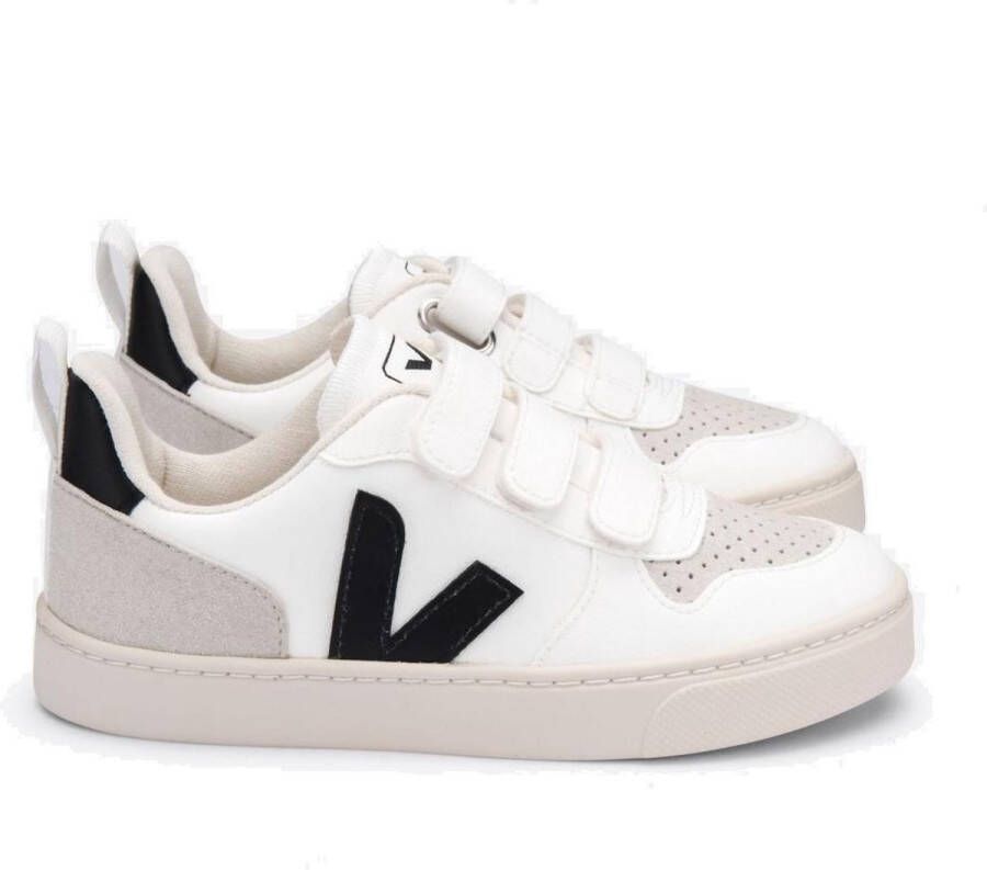 Veja V10 Velcro CWL junior schoenen wit