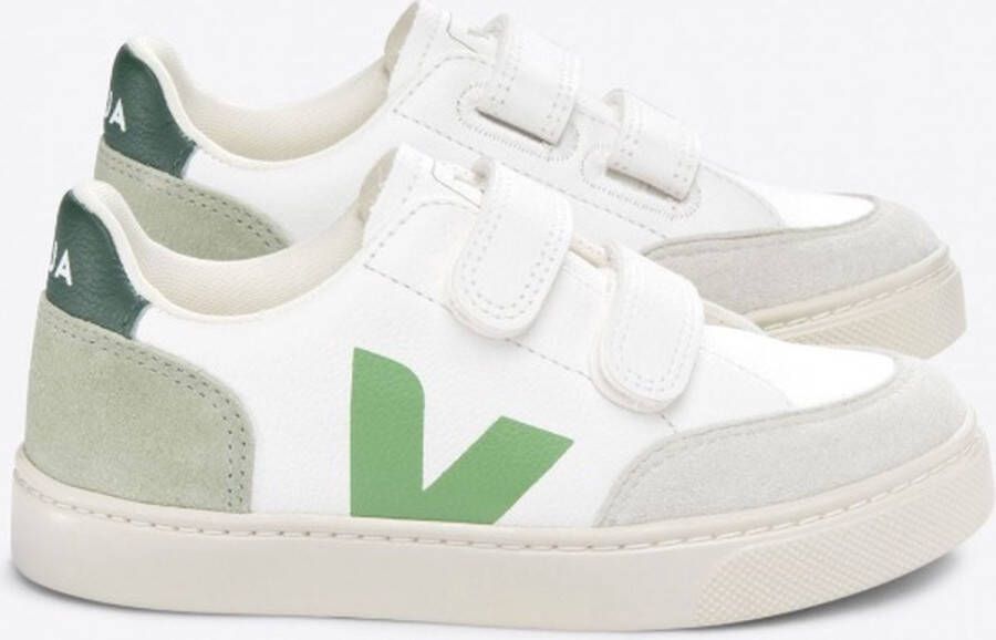 Veja V12 CF MULTICO CLAY Sneaker Jongen schoenen Wit Groen 25 (3611820850361)