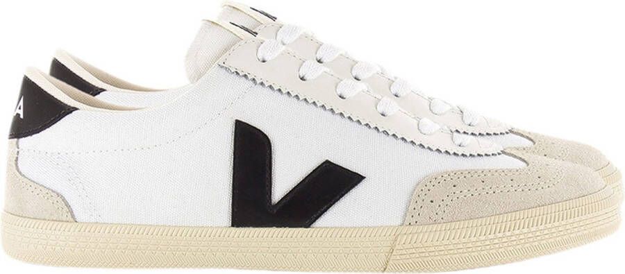 VEJA Volley | white black Wit Katoen Lage sneakers Unisex