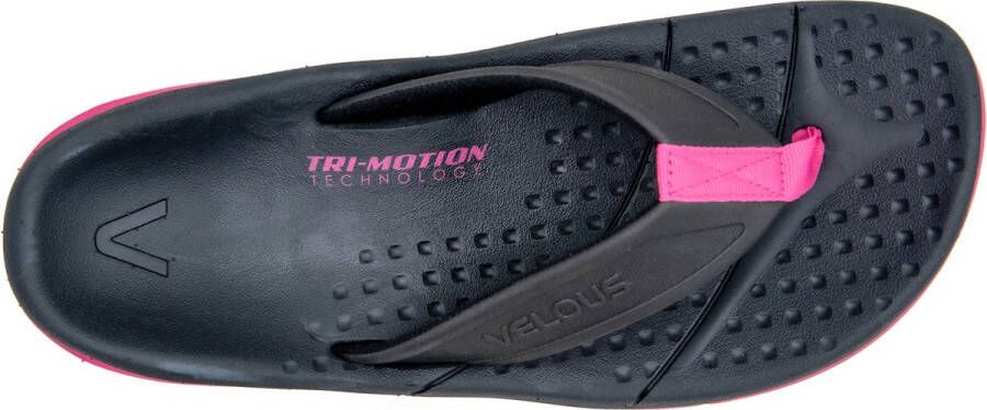 VELOUS Footwear VELOUS Active Flip Herstel Slipper Unisex Zwart Roze