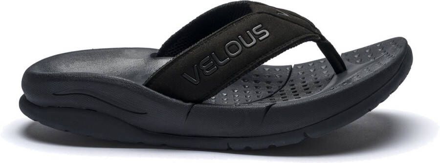 VELOUS Footwear VELOUS Pacific Flip Herstel Slipper Unisex Zwart Zwart