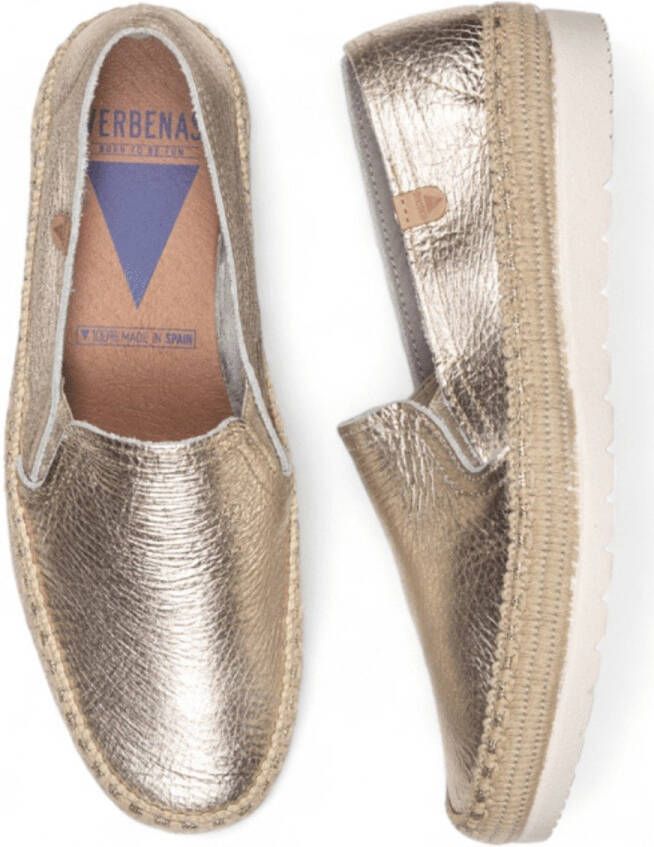 Verbenas Dames Mocassin Nuria Nucleo Metal GOUD