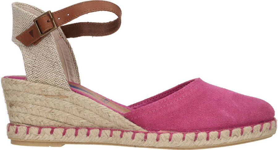 VERBENAS Sandaaltjes met raffia beklede sleehak