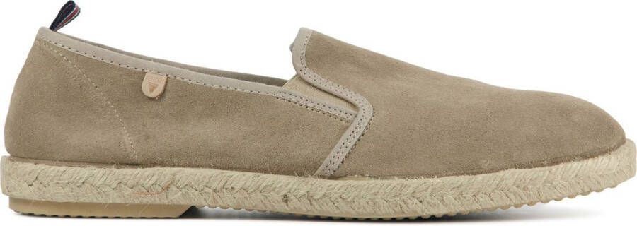 Verbenas Espadrilles Heren Instappers Herenschoenen Suède Troy Taupe