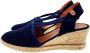 Verbenas Maika wedge espadrilles blauw 40 - Thumbnail 1