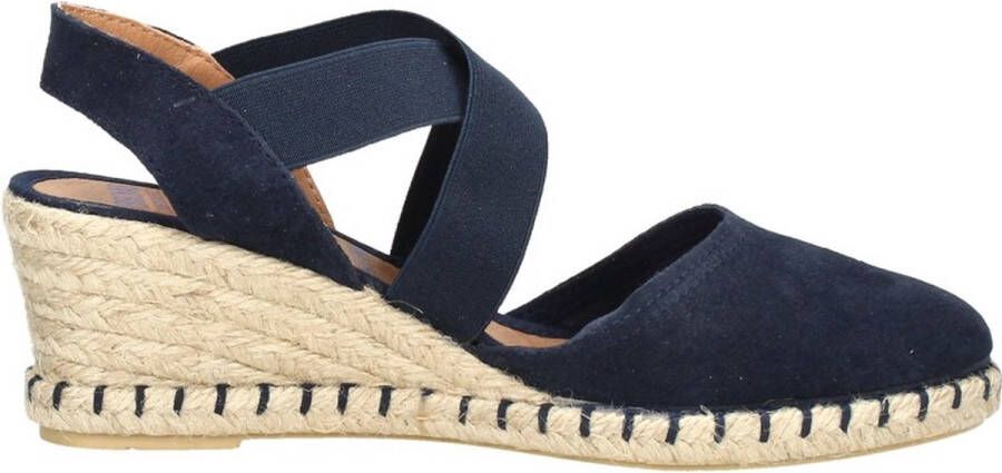 Verbenas Mila Sandalen Touwzool blauw