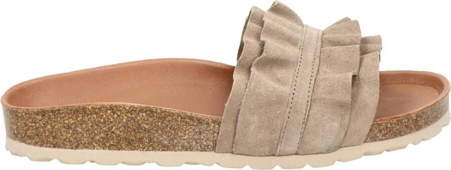 Verbenas Rocio Slippers Dames Taupe