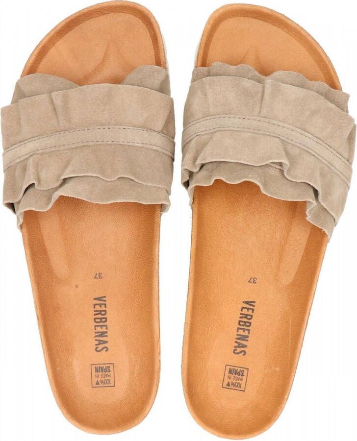 Verbenas Rocio Slippers Dames Taupe