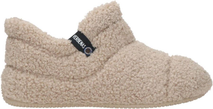 Verbenas Yeti Pantoffels Sloffen Dames Beige