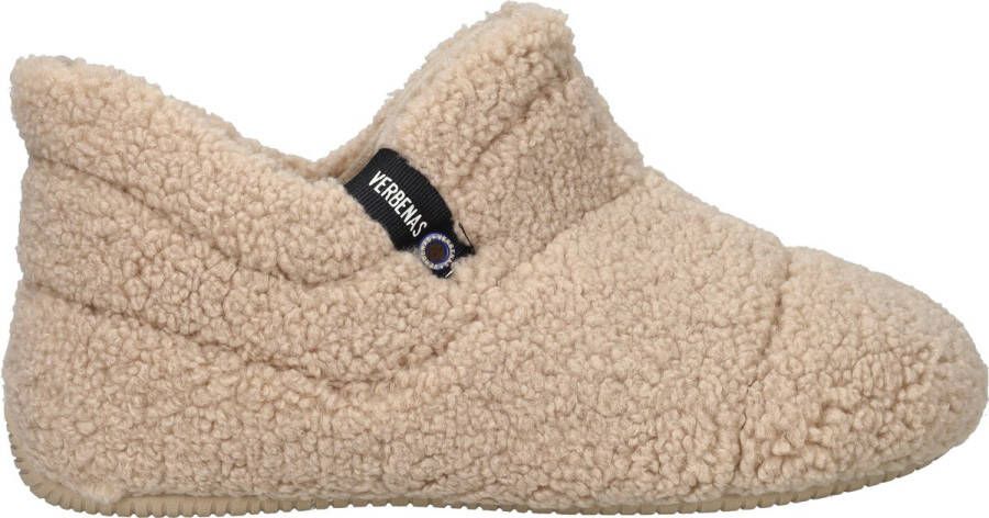 Verbenas Yeti Pantoffels Sloffen Dames Beige