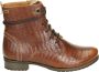 Verhulst 1450 H Volwassenen VeterlaarzenHoge sneakersDames veterschoenenHalf-hoge schoenen Cognac - Thumbnail 1