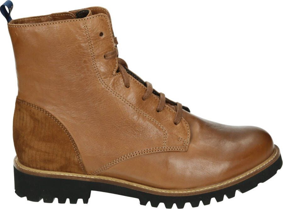 Verhulst 1457B K Volwassenen VeterlaarzenHoge sneakersDames veterschoenenHalf-hoge schoenen Cognac