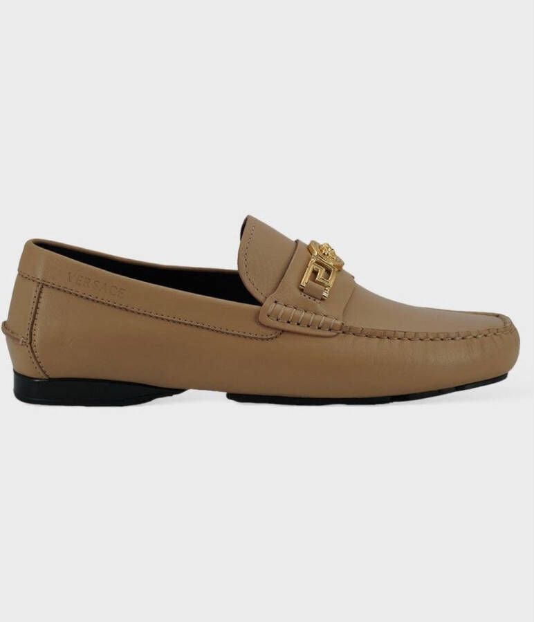 Versace Beige Kalfsleren Loafers