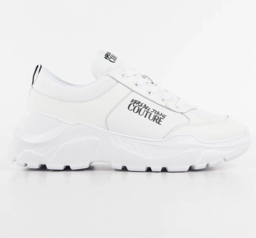 Versace Jeans Couture Sneakers met bedrukt logo White Heren